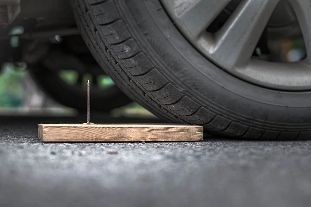Przebicie opony Run Flat